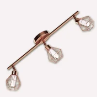 Eglo Zapata 2.5 W Ledli Yuvarlak Sıvaüstü Spot 3 Adet Bakır