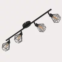 Eglo Zapata 4'lü Led Spot Siyah