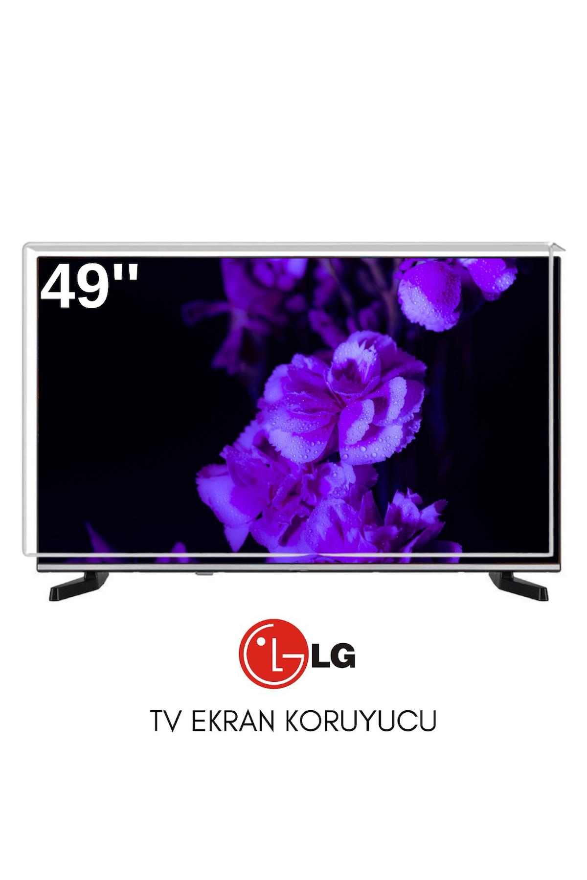 Technozi LG Uyumlu 49" inç 149 Ekran Tv Koruyucu Kırılmaz Paneli