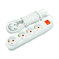 Nilson 4'Lü 5 Metre Topraklı Anahtarlı Grup Priz