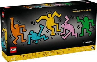 LEGO® Art Keith Haring – Dans Eden Figürler 31216 - Yetişkinler için Sergilenebilir Koleksiyonluk Yaratıcı Model Yapım Seti (1773 Parça)