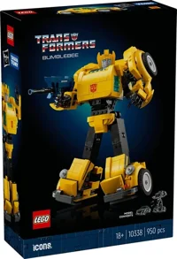 LEGO® Icons Transformers Bumblebee 10338 - Yetişkinler İçin Koleksiyonluk Robot Aksiyon Figürü Yapım Seti (950 Parça)