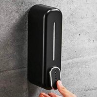 Ada Goods ® Siyah Duvara Monte Sıvı Sabunluk Dispenser 300 ml