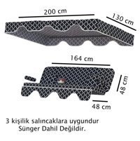 Yekta Home Karaburun Salıncak Minderi Yedek Bahçe Salıncağı Minderi Süngersiz Kılıf