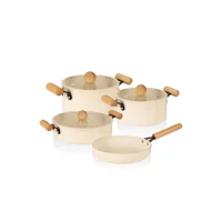 The Mia Cucina Di Mia İndüksiyon Tabanlı Seramik Tencere Tava Seti 7 Parça