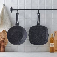 Karaca Defne Biogranit Wok-Grill Set Black