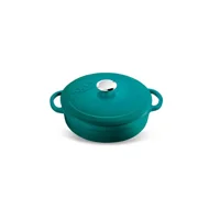 Voeux Kitchenware Profond Turkuaz Sığ Döküm Tencere 24 Cm