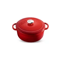 Voeux Kitchenware L'amour Kırmızı Derin Döküm Tencere 28 Cm