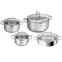Tefal Duetto 8 Parça Çelik Tencere Seti