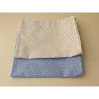 Yakamoz Pamuklu Poplin Kumaş Mavi Bebek Yastık Kılıfı