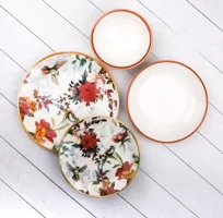 Tulü Porselen Tulu Klasik 24 Parça Yemek Seti Db1198