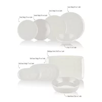 The Mia Noon Yemek Takımı 6 Kişilik Krem 31 Parça