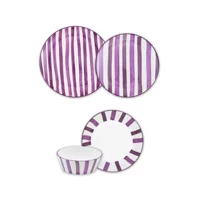 The Mia Joy Yemek Takımı 6 Kişilik 24 Parça Mor 2401