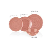 The Mia Noon Yemek Takımı 6 Kişilik Somon 24 Parça