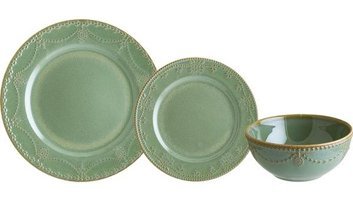 Chichi Home Sage Pearl Reaktif 18 Parça Porselen Yemek Seti 6 Kişilik