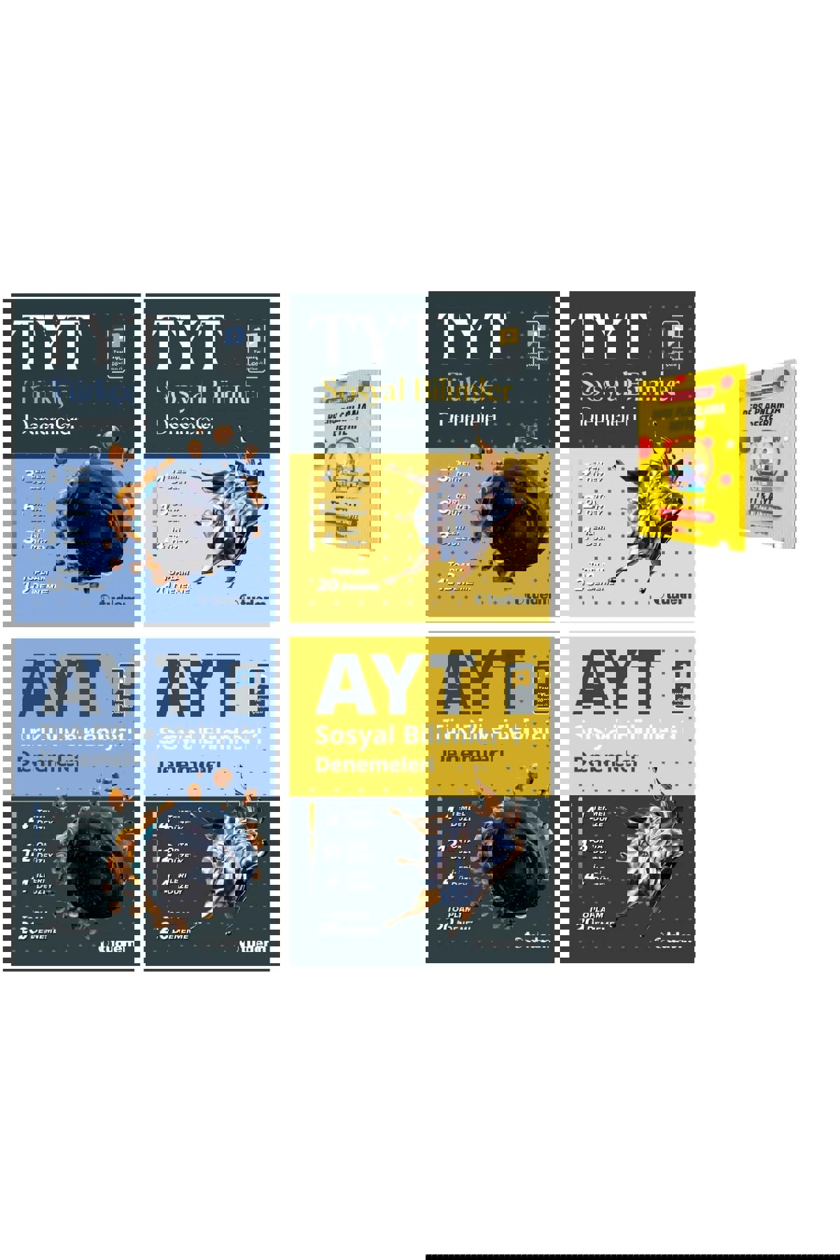 TYT ve AYT Türkçe Edebiyat Sosyal Bilimler Denemeleri Sözel 4lü Set