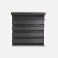 Elegance Ok Deep Zebra Stor Perde 200x200cm Antrasit