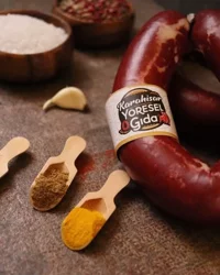 Karahisar yöresel gıda 3kg kasap kangal sucuk + 1kg dana kavurma