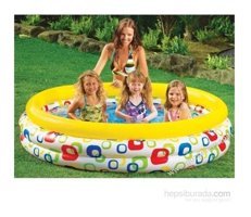 Intex Geometri Desenli Havuz 168x40cm