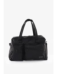 İcone Bag Büyük Boy Seyahat Çantası Su Itici Tekstil Materyal Çok Cepli Ayakkabı Bölmeli - Siyah