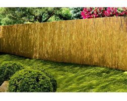 185CM Yükseklik x 500CM Genişlik Doğal Bambu Kamış Hasır Çit Dekoratif Bahçe Balkon ve Duvar Çiti Reed Fence