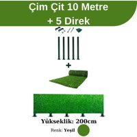 Telfence Çim Çit ve 5 Direk Avantaj Paketi (10 Metre) - 200 Cm
