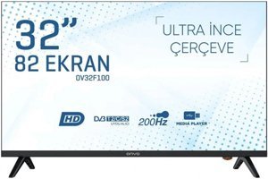 Onvo OV32F100 32 inç Hd Ready 80 Ekran Flat Uydu Alıcılı Led Televizyon