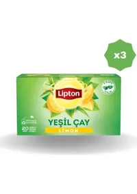 Lipton Limonlu Yeşil Çay 20'li - (3 Adet)