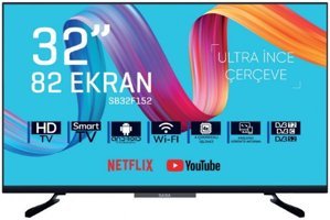 Saba SB32F152 32 inç Hd Ready 80 Ekran Flat Uydu Alıcılı Smart Led Android Televizyon