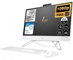 HP All-in-One 24-cb1030nt (78J74EA11) Dahili Iris Xe Graphics Ekran Kartlı Intel Core i7 1255U 64 GB Ram DDR4 1 TB SSD 23.8 inç Full HD FreeDos All in One Bilgisayar