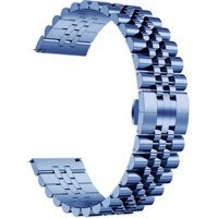 Voyo Samsung Galaxy Watch 6 44MM ve 40MM Saat Kordon Kayış Metal Sağlam Strap - Lacivert