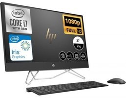 HP All-in-One 27-cb1007nt (78J88EA10) Dahili Iris Xe Graphics Ekran Kartlı Intel Core i7 1255U 64 GB Ram DDR4 512 GB SSD 27 inç Full HD FreeDos All in One Bilgisayar