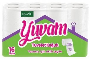 Komili Yuvam 2 Katlı 16'lı Rulo Tuvalet Kağıdı