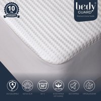 BEDY GUARD Konfor %100 Soft Pamuk Üst Kumaşlı Yatak Alezi Ultra Sessiz Sıvı Geçirmez Yatak Koruyucu Alez 120 x 200 Beden