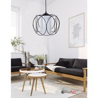 Etsylight Dünya Olimpiyat White Glass One, Mutfak Avize, Salon Avize, Antre Avize, Çocuk Odası Avize
