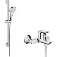 Hansgrohe Logıs-E Banyo Bataryası+Crometta Sürgülü Duş Seti