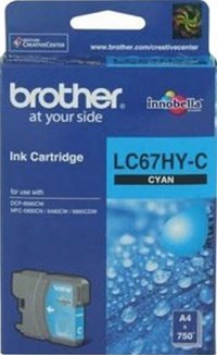 Brother LC67HY-C Orijinal Mavi Mürekkep Kartuş