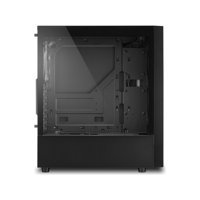 Sharkoon RGB-Slıder RGB 4 Fanlı Siyah Dikey Kullanım Mid Tower Oyuncu Bilgisayar Kasası