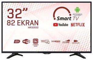 Morio MR32650 32 inç Hd Ready 80 Ekran Flat Uydu Alıcılı Smart Led Android Televizyon