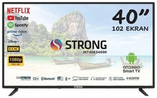 Strong MT40ES4000 40 inç FULL HD 100 Ekran Çerçevesiz Flat Uydu Alıcılı Smart Led Android Televizyon