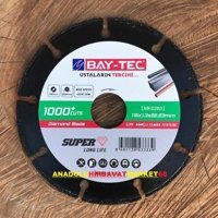 Baytec 115MM Turbo Ince Granit Kesici Porselen Seramik Kesici - Siyah
