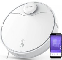 360 S9 Haritalı Moplu Islak Kuru 2200 Pa Beyaz Robot Süpürge ve Paspas