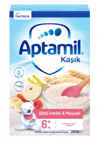 Aptamil İrmikli Laktozsuz Tahıllı Meyveli Probiyotikli Kaşık Maması 250 gr