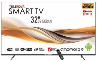 Telenova 32NSK8001 32 inç FULL HD 80 Ekran Flat Uydu Alıcılı Smart Led Android Televizyon