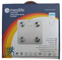 Mesilife BYE-02BT Yağ Ölçen Vücut Analizi Yapan Bluetoothlu Kas Ölçen Cam Dijital Akıllı Tartı