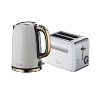 Berghoff Gem Titan Set 1.7 Litre Parlak Beyaz Gold Su Isiticisi + Iki Dilim Ekmek Kizartma Makinesi