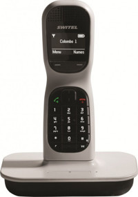 Switel DF 1001 Colombo One 250 Kayıt 1 Ahize Telsiz Telefon Mavi