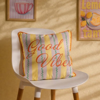 Evidea | Evidea Soft Good Vibe Kırlent - Hardal- 45x45 cm