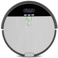 ILife V8S Moplu Çift Fırçalı Hepa Filtreli 1000 Pa Gri Robot Süpürge ve Paspas