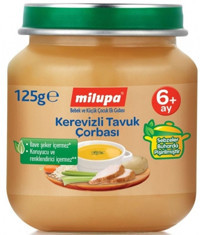 Milupa Kerevizli Tavuklu Laktozsuz Tahıllı Sebzeli Kavanoz Maması 125 gr